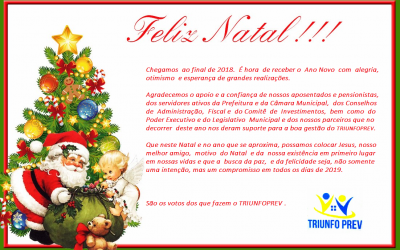 Votos Natalinos do TRIUNFOPREV!