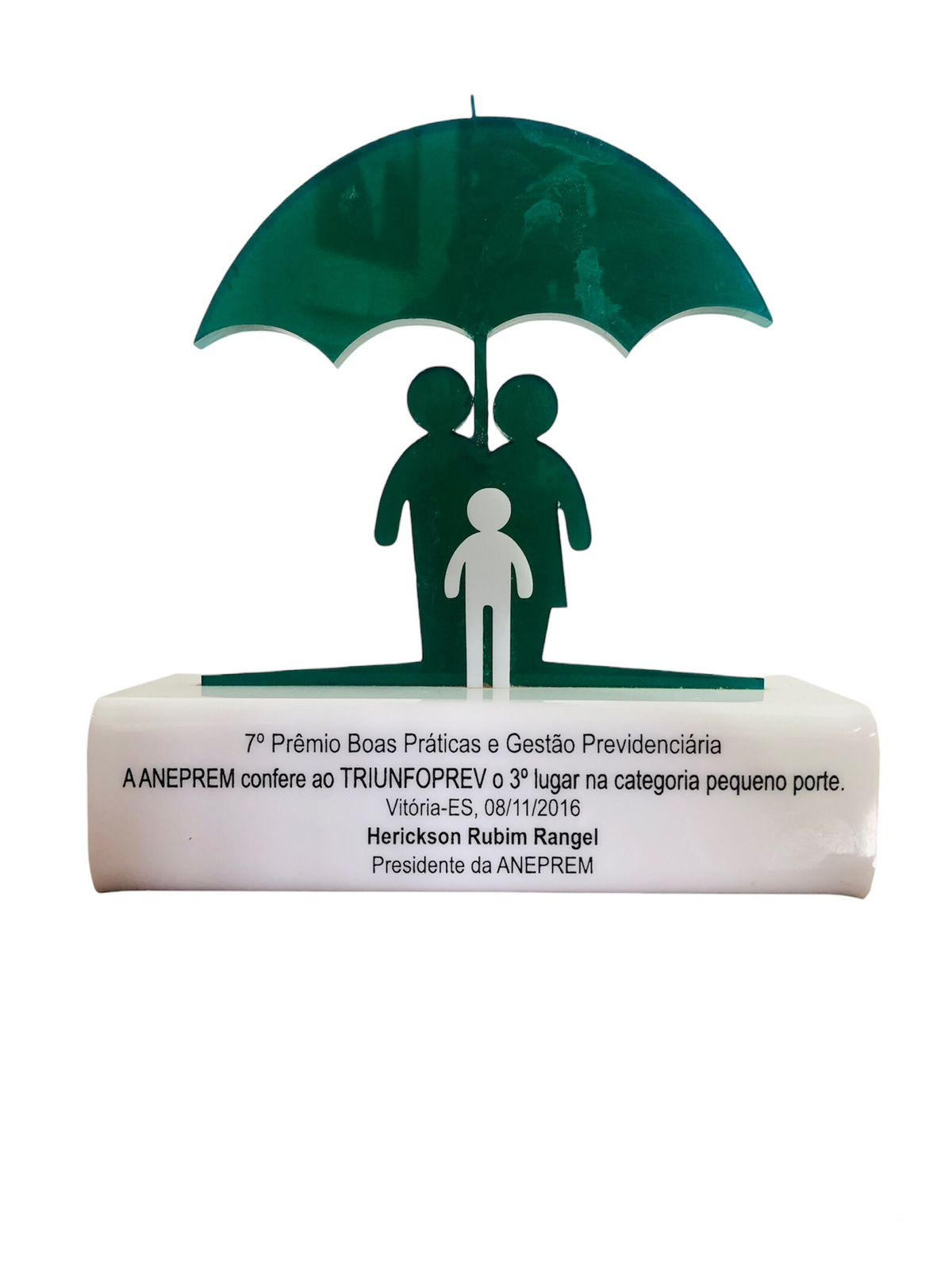 2016  3º lugar no 7º Prêmio Boas Práticas de Gestão Previdenciária na categoria pequeno porte – ANEPREM